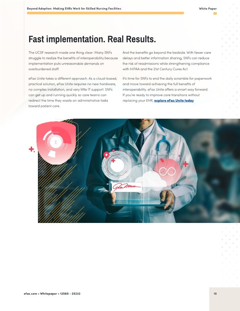 Beyond Adoption: Making EHRs Work for Skilled Nursing Facilities