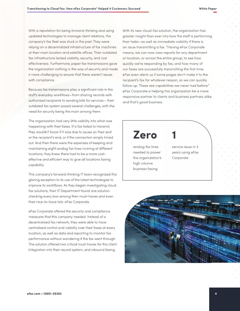 Transitioning to Cloud Fax: How eFax Helped 4 Customers Succeed