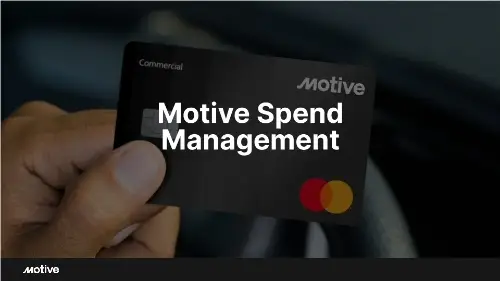 Motive Spend Management