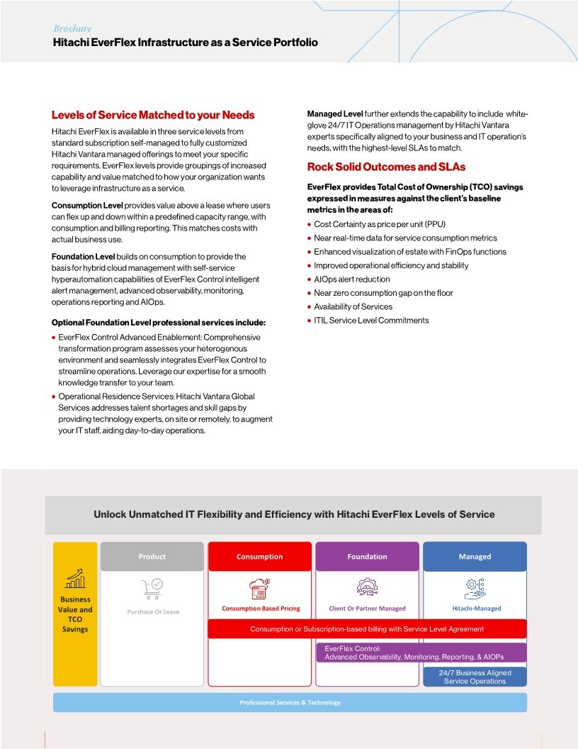 Hitachi EverFlex Infrastructure as a Service Portfolio