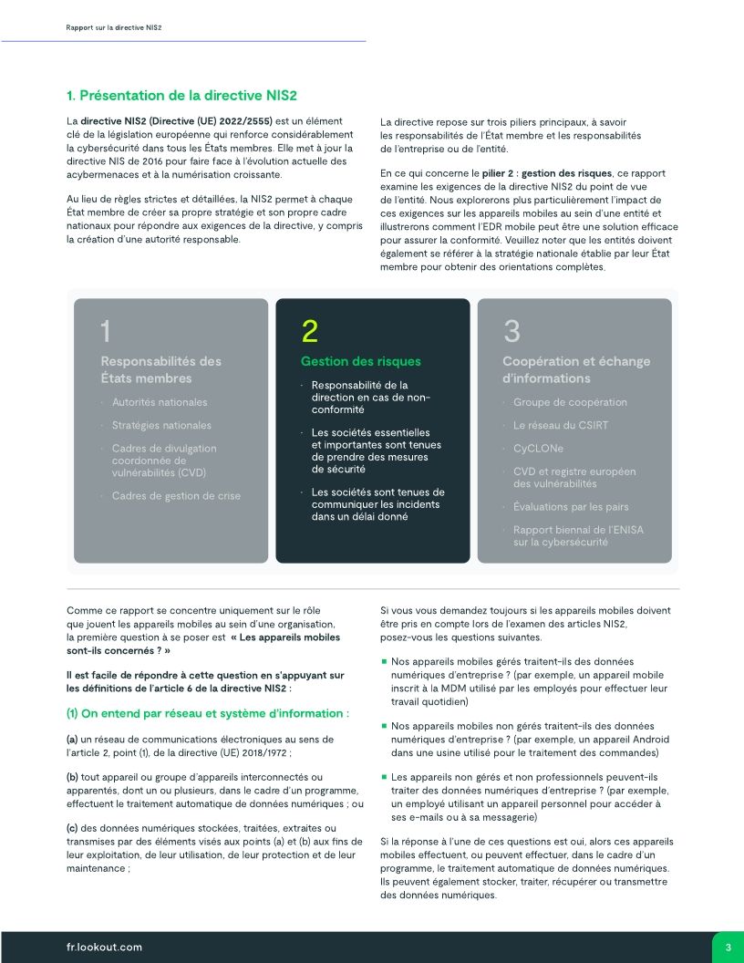 Rapport sur la directive NIS2 de l’UE: Renforcer la cyber-résilience grâce à l’EDR mobile