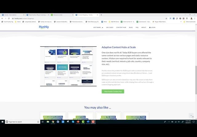 Hushly Adaptive Content Hub