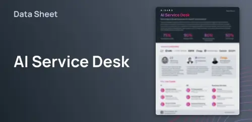 AI Service Desk for Auto-Resolution | Aisera Data Sheet