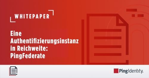 Eine Authentifizierungsinstanz in Reichweite: PingFederate