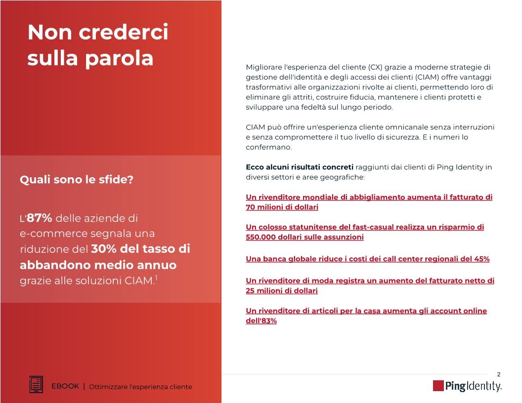 Ottimizzare l'esperienza cliente