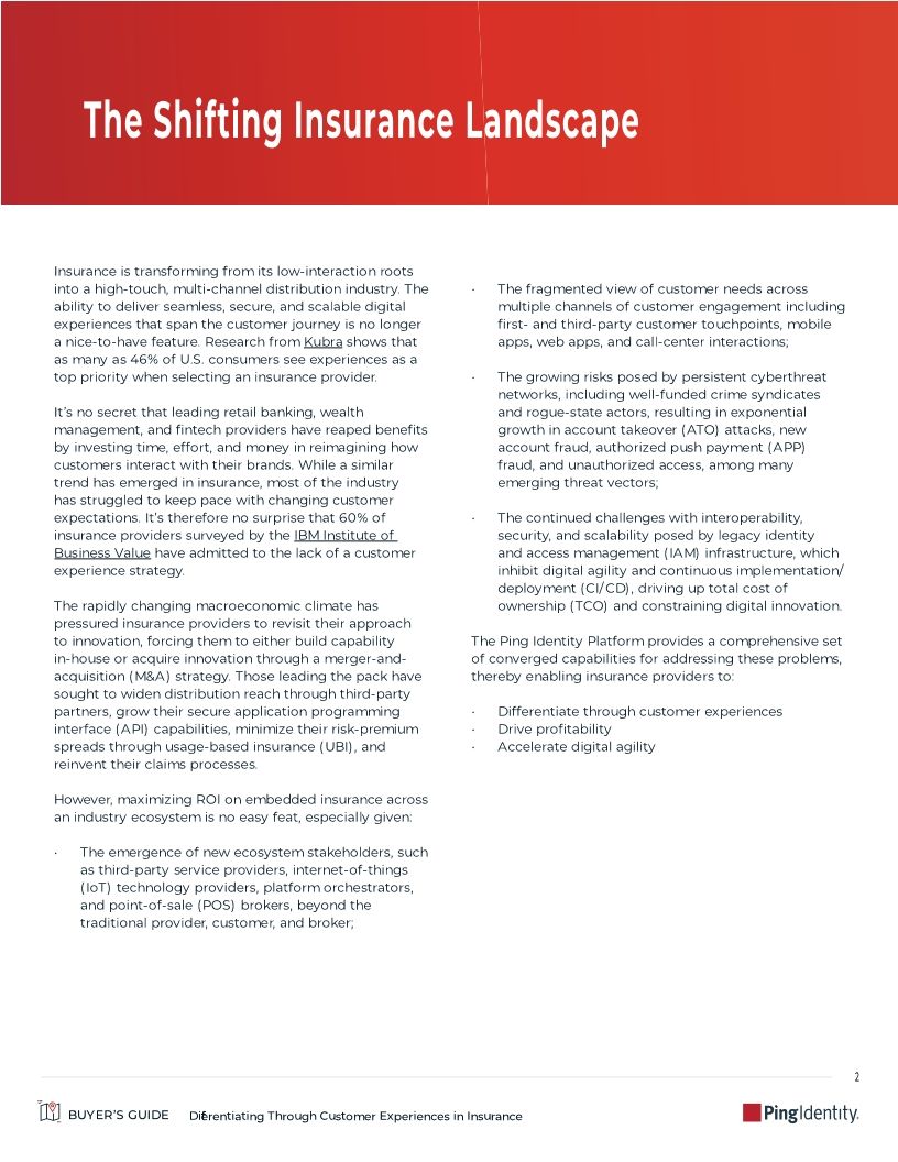 Differentiating Through Customer Experiences in Insurance