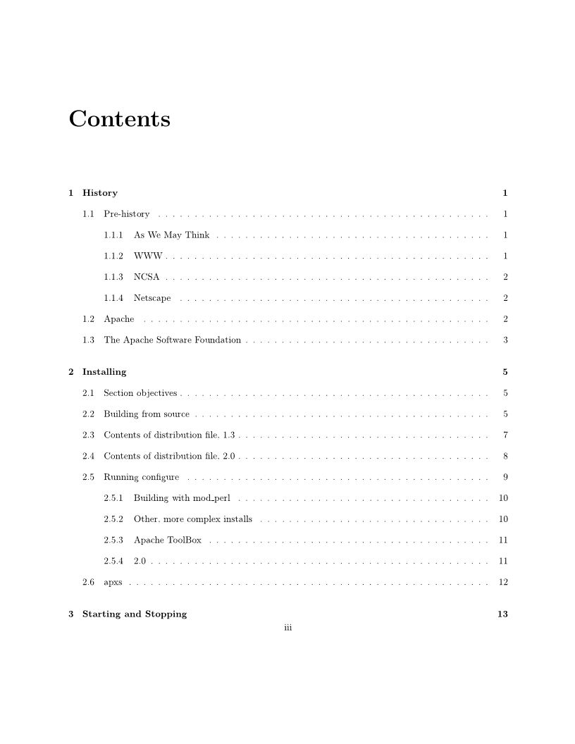 Introduction to the Apache Web Server