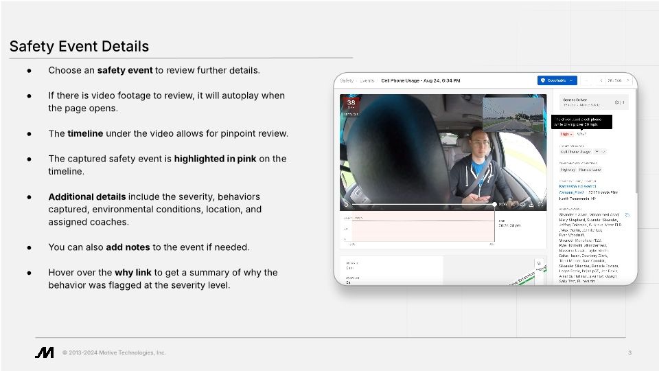 Coaching: Reviewing Events (Slide Deck)