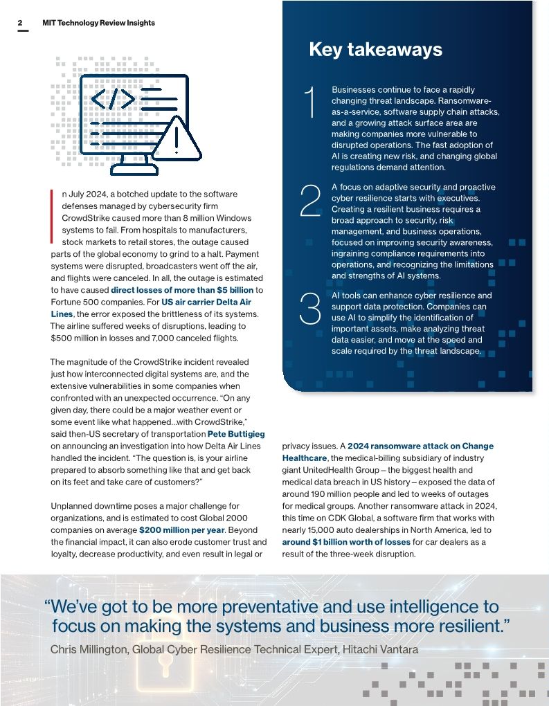MIT Technology Review Insights: Adapting to New Threats with Proactive Risk Management