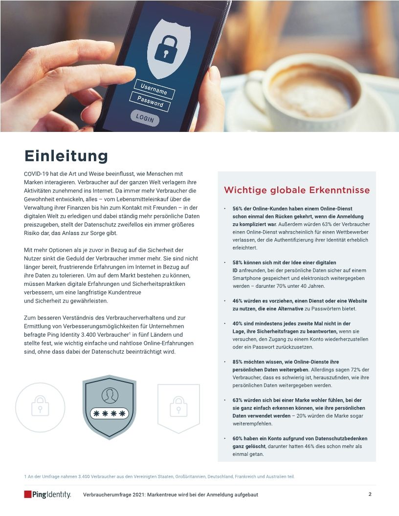 Verbraucherumfrage 2021: Markentreue wird bei der Anmeldung aufgebaut