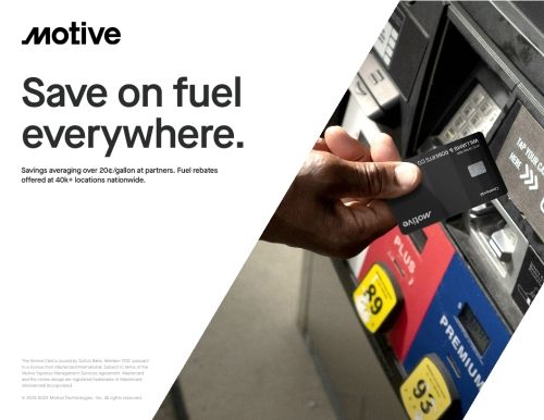 Motive Card for Fuel Savings
