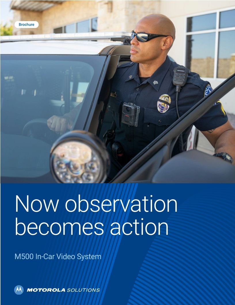 M500 In-Car Video Brochure