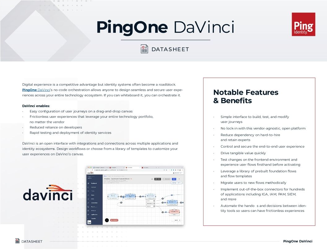 PingOne DaVinci