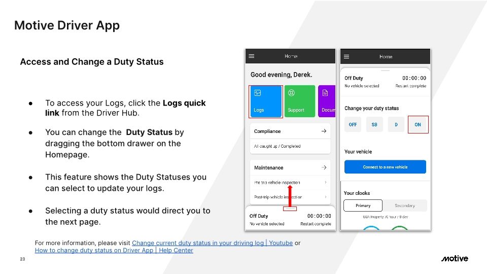 Motive Driver App - Cx Onboarding