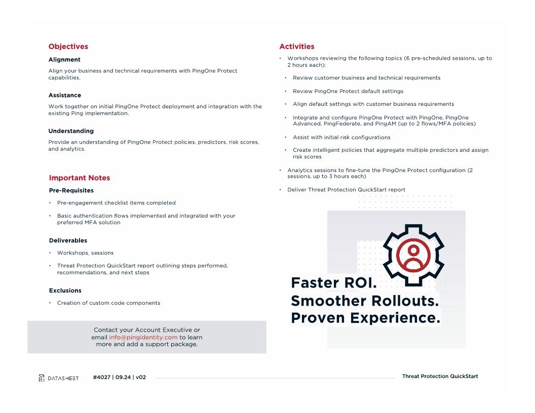 Threat Protection Quickstart Datasheet