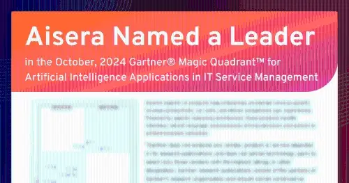 Gartner Magic Quadrant AI Applications in IT Service Management 2024