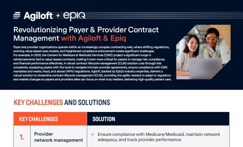 Revolutionizing Payer & Provider Contract Management with Agiloft & Epiq
