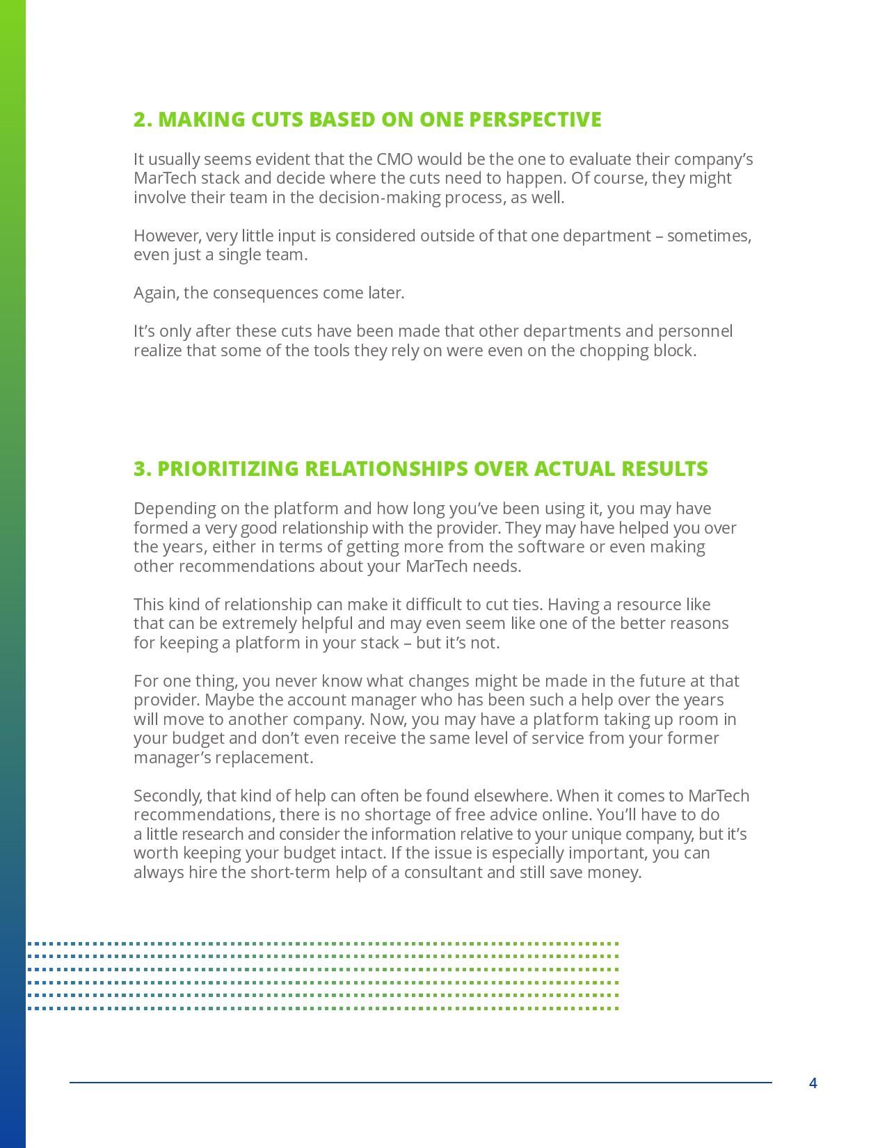 How to Make Strategic Cuts to a Bloated MarTech Stack