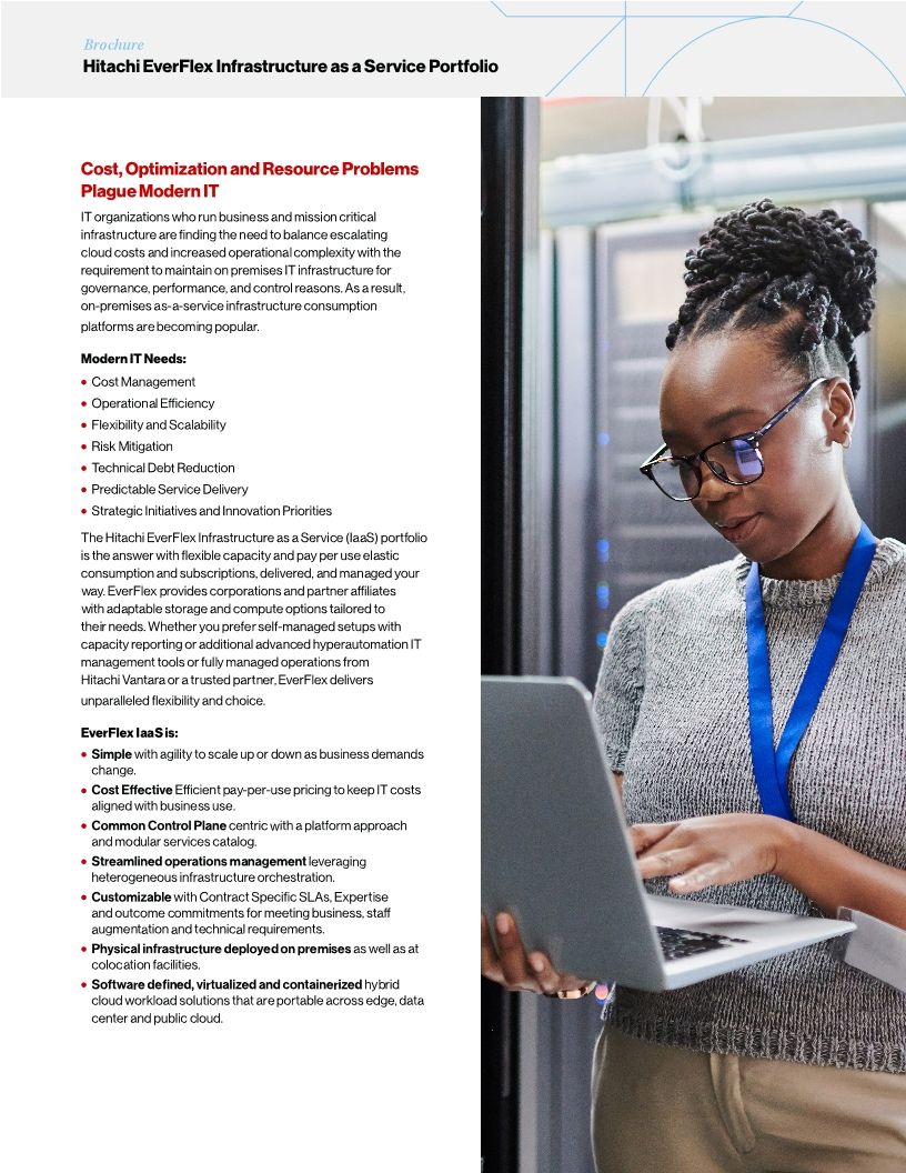 Hitachi EverFlex Infrastructure as a Service Portfolio