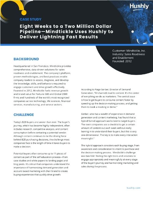 Case Study: Mindtickle