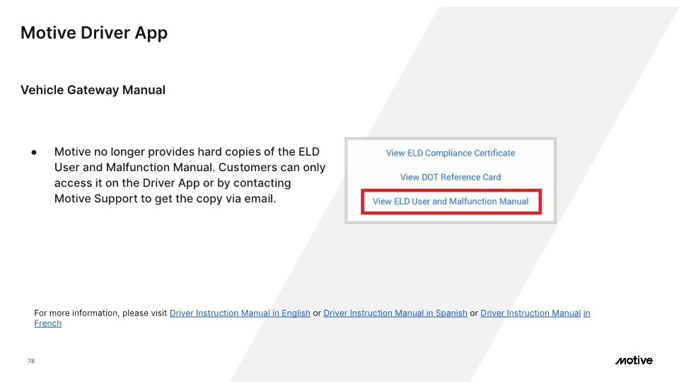 Motive Driver App - Cx Onboarding