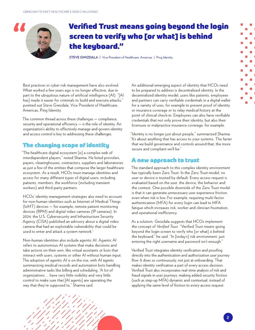 Using IAM to Meet Healthcare&rsquo;s 2026 Challenges