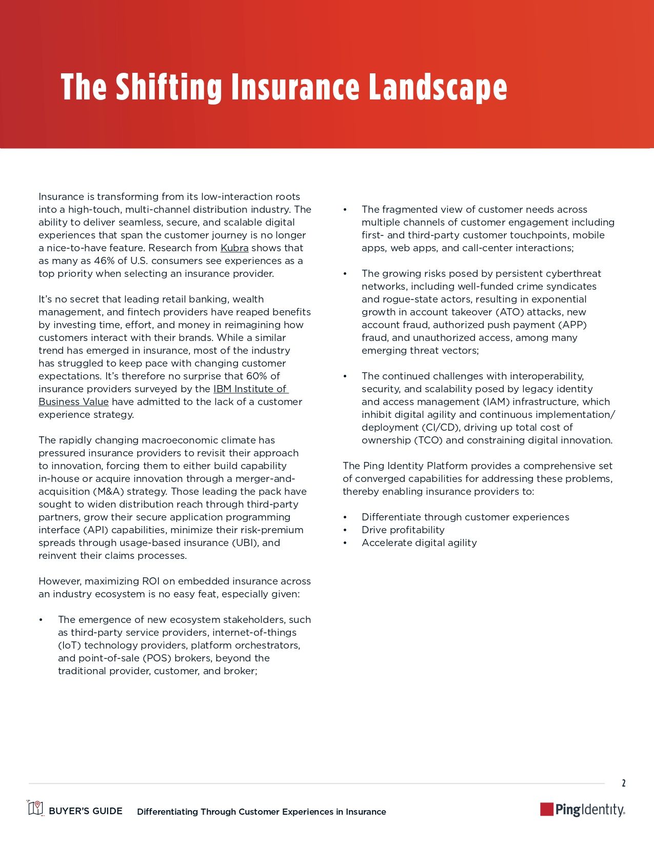 Differentiating Through Customer Experiences in Insurance