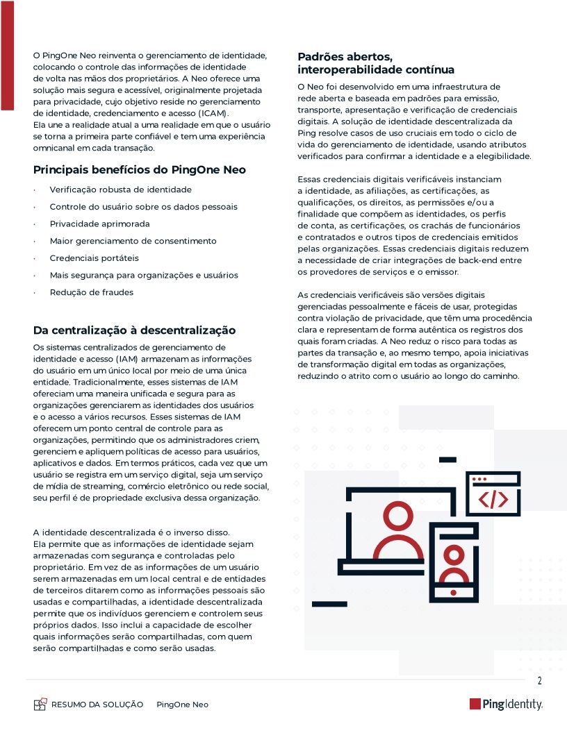 PingOne Neo: Verifica&ccedil;&atilde;o e credenciamento para identidade descentralizada