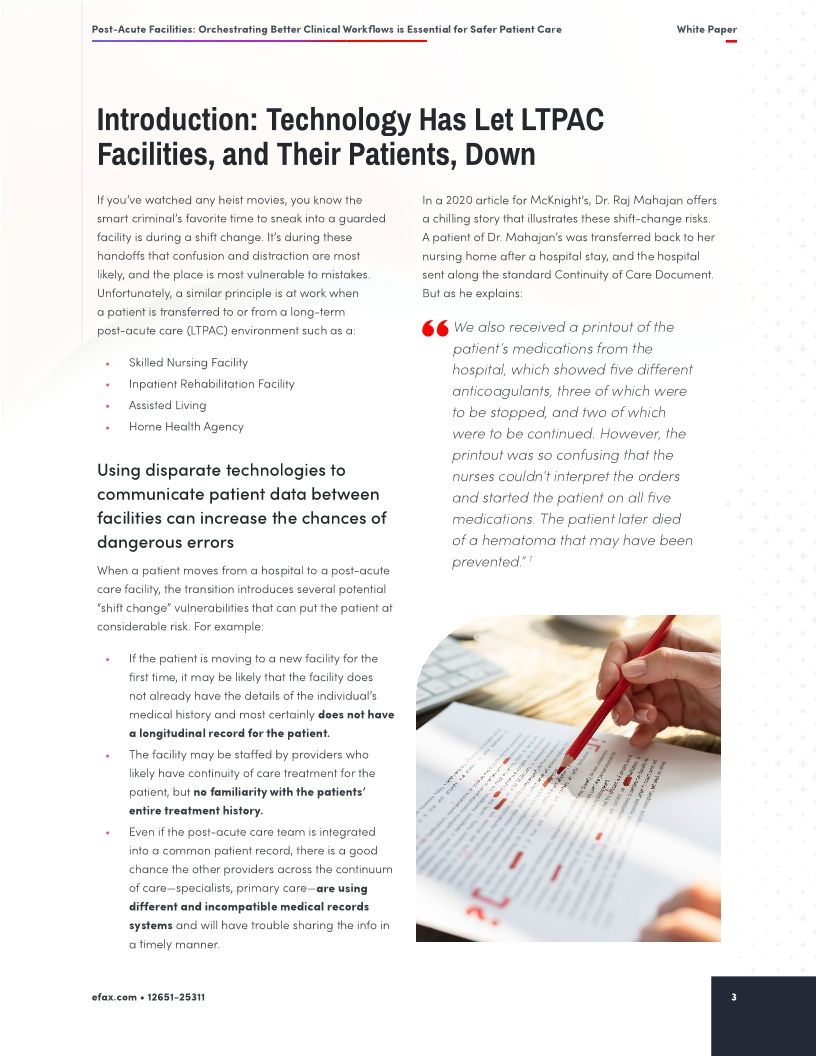 Post-Acute Facilities: Orchestrating Better Clinical Workflows is Essential for Safer Patient Care