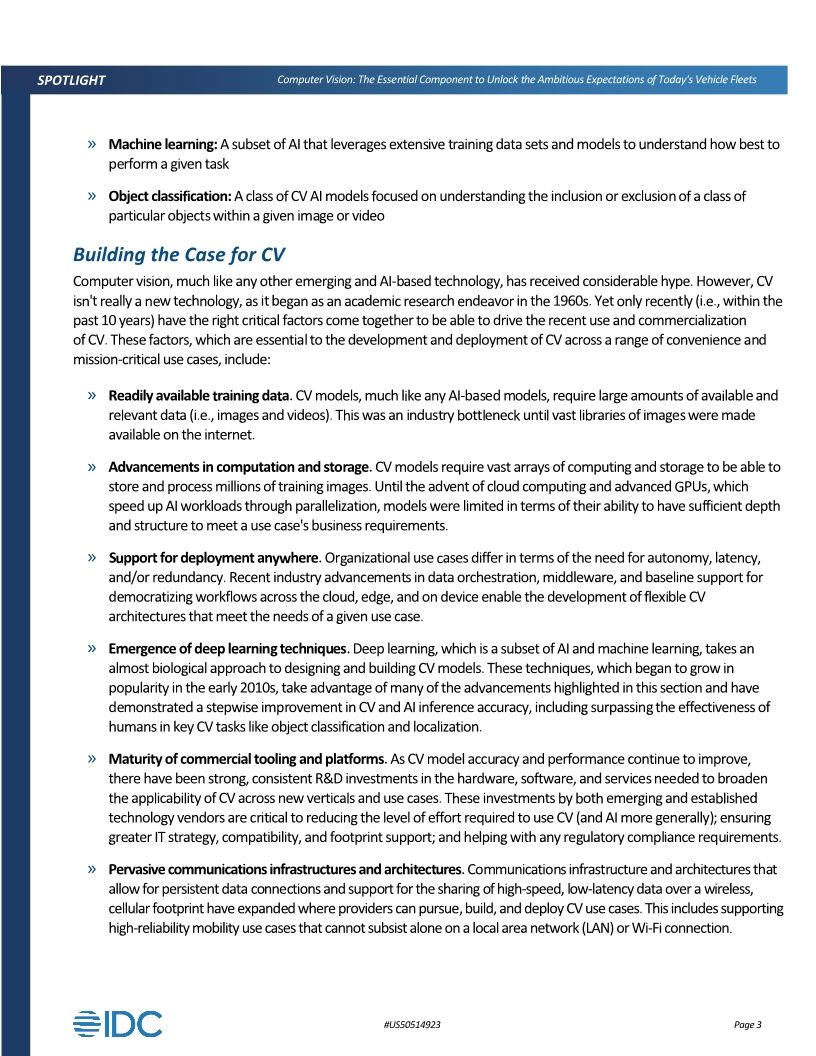 IDC Computer Vision Report