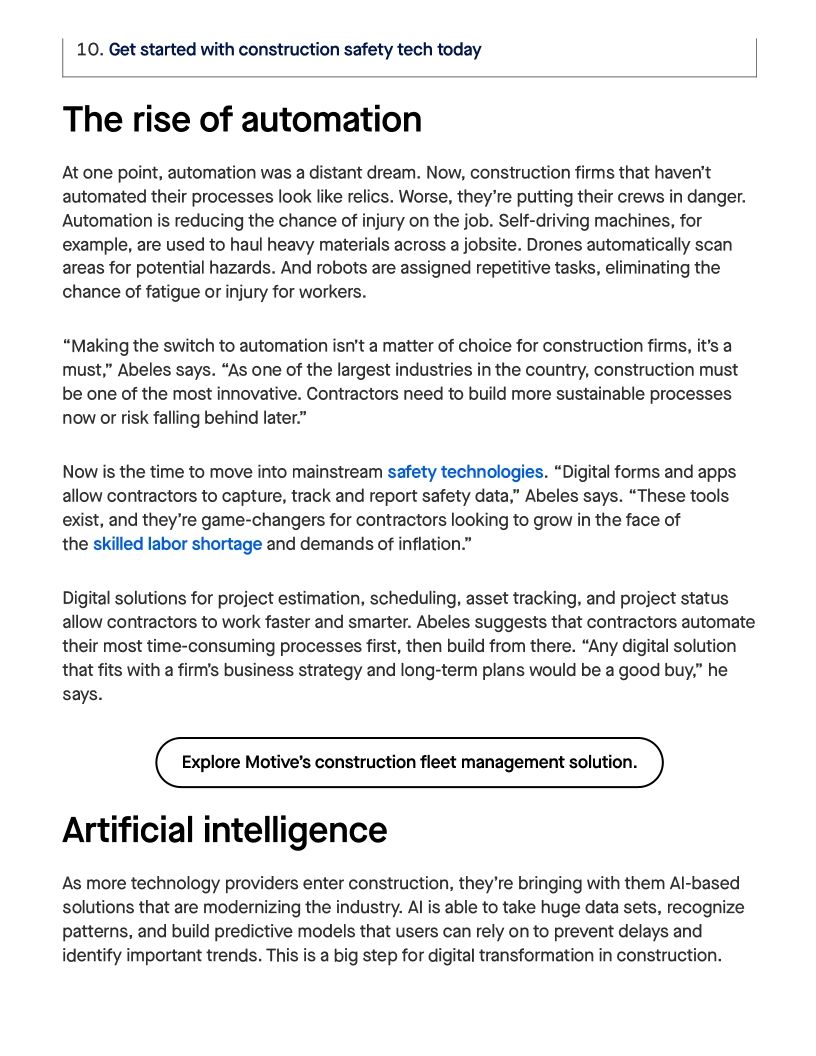 Safety Tech is Driving Digital Transformation in Construction