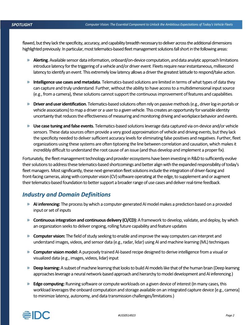 IDC Computer Vision Report