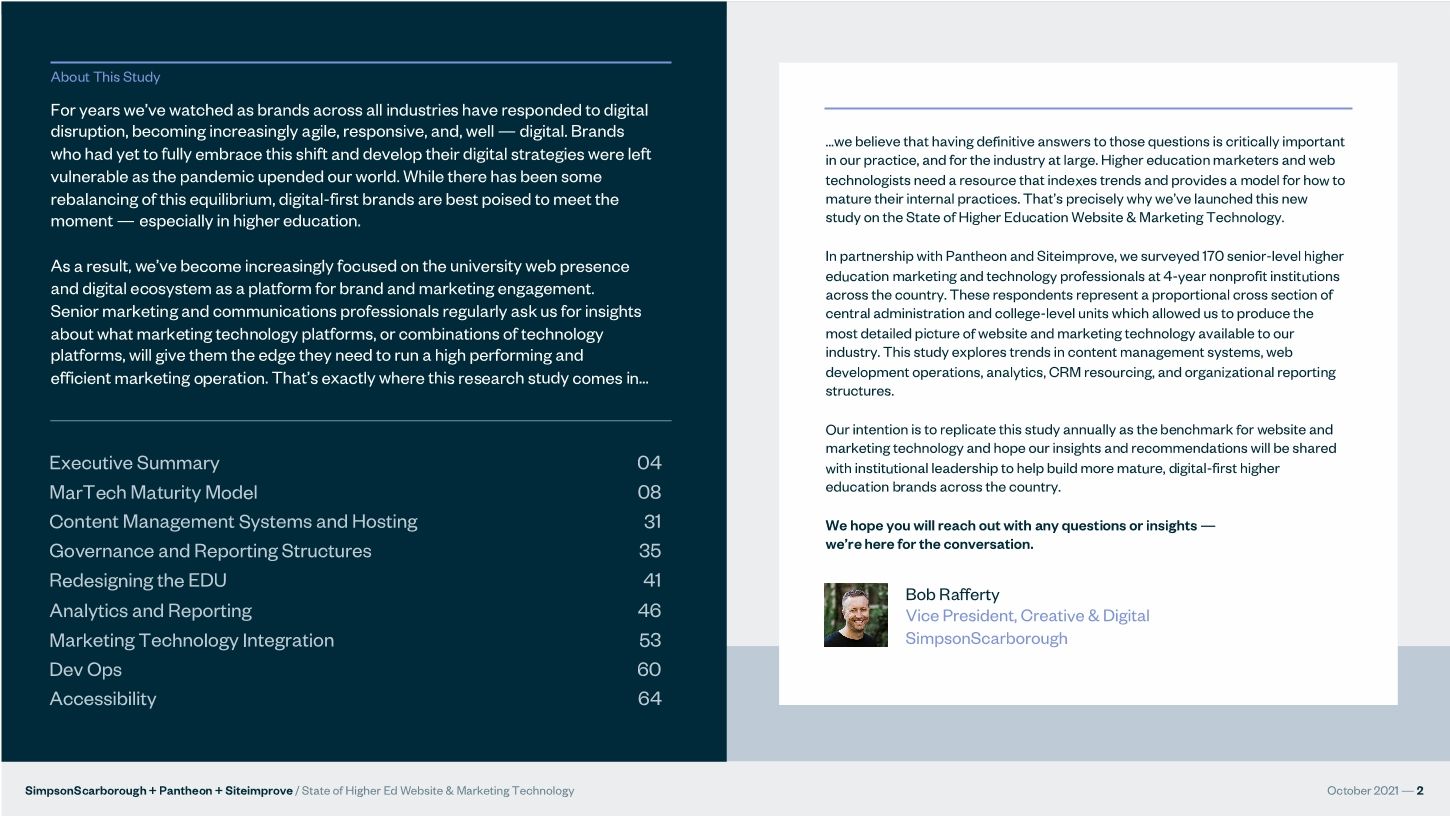 The State of Higher Education Website & Marketing Technology