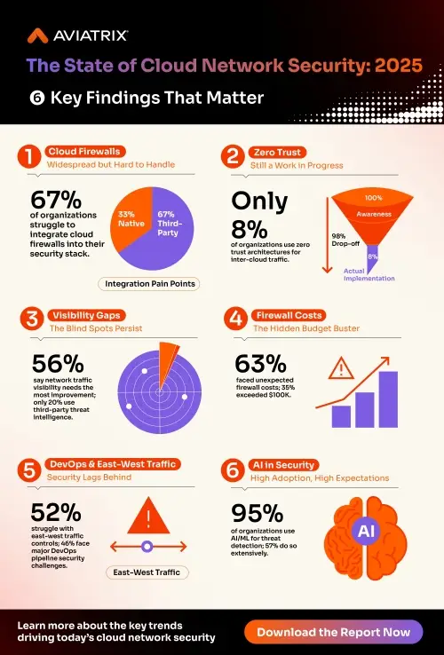 The State of Cloud Network Security 2025 Infographic