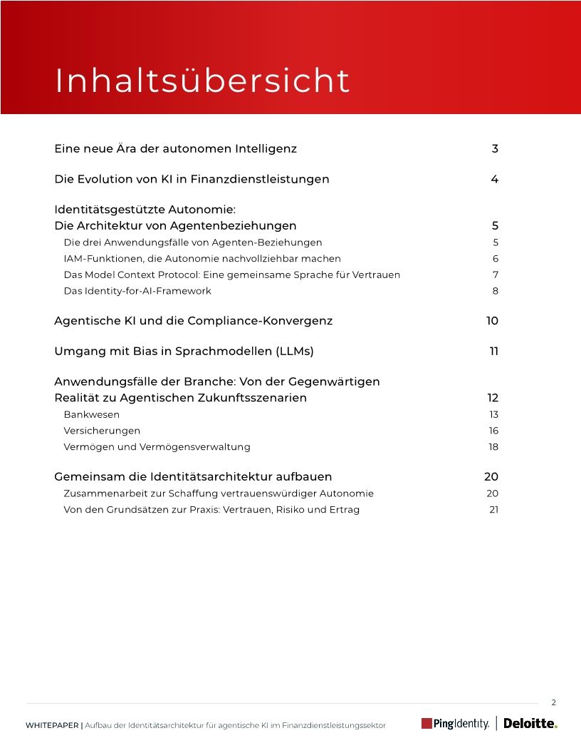 Vertrauen, Risiko und Ertrag: Aufbau der Identit&auml;tsarchitektur für agentische KI im Finanzdienstleistungssektor