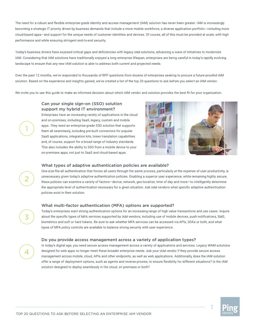 Questions to Ask Your IAM Provider