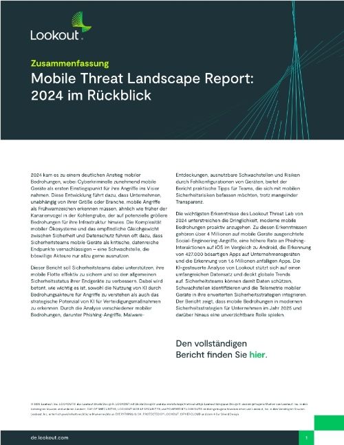 Mobile Threat Landscape Report: 2024 im Rückblick