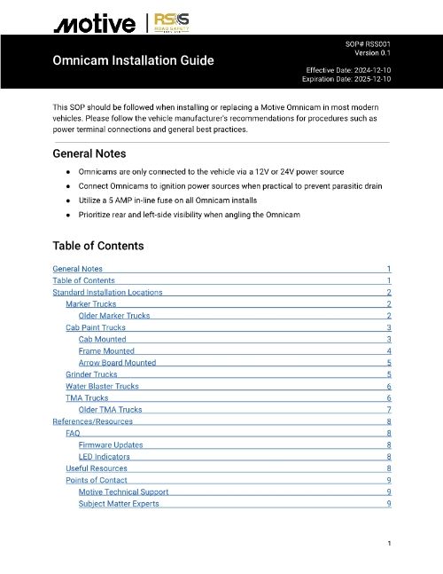 RSS + Motive - AI Omnicam Installation Guide