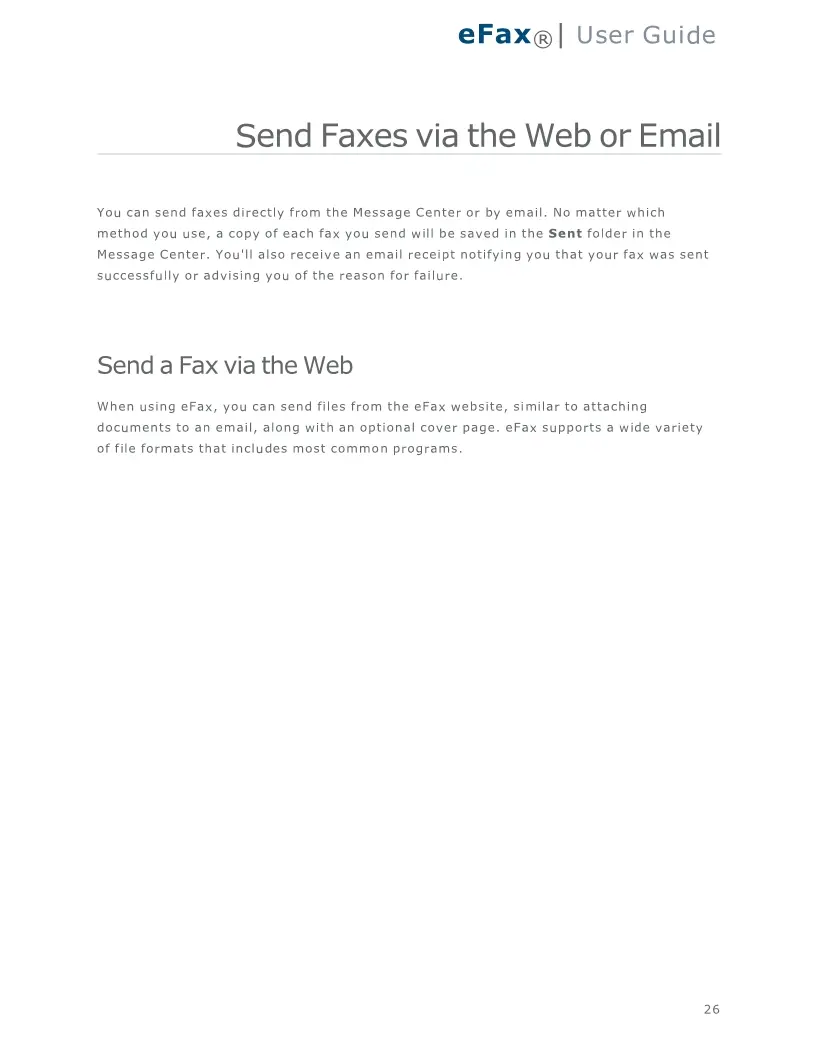 eFax® User Guide