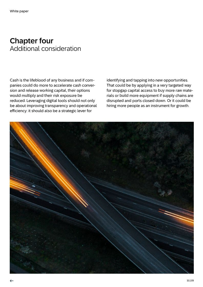 Effective cash flow control in an uncertain global market