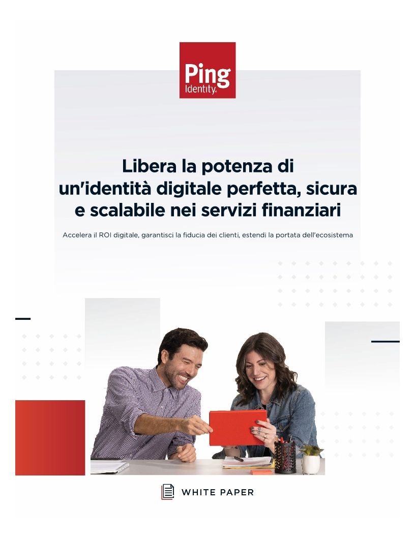 Libera la potenza di un'identit&agrave; digitale perfetta, sicura e scalabile nei servizi finanziari