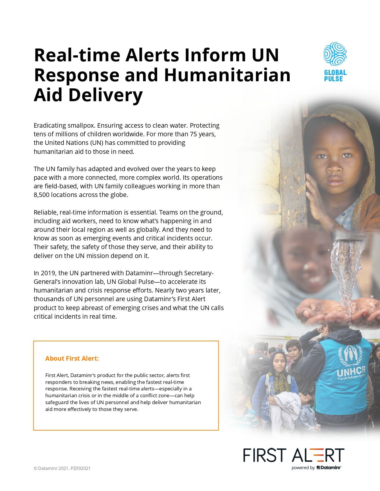 Real-time Alerts Inform UN Response and Humanitarian Aid Delivery