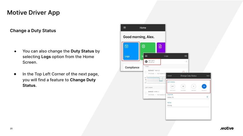 Motive Driver App - Cx Onboarding