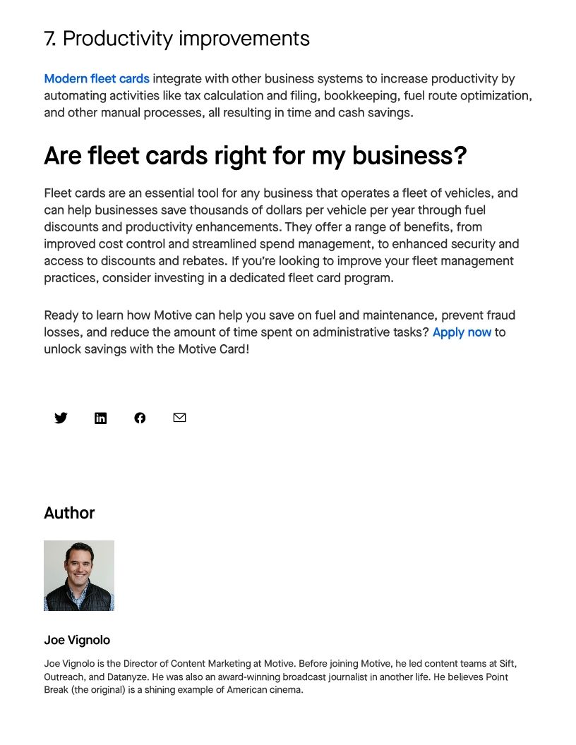 Fleet Card Basics and Benefits