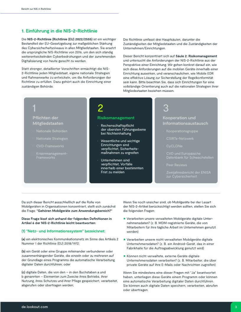 Bericht zur NIS-2-Richtlinie der EU: Aufbau von Cyber-Resilienz mit Mobile EDR