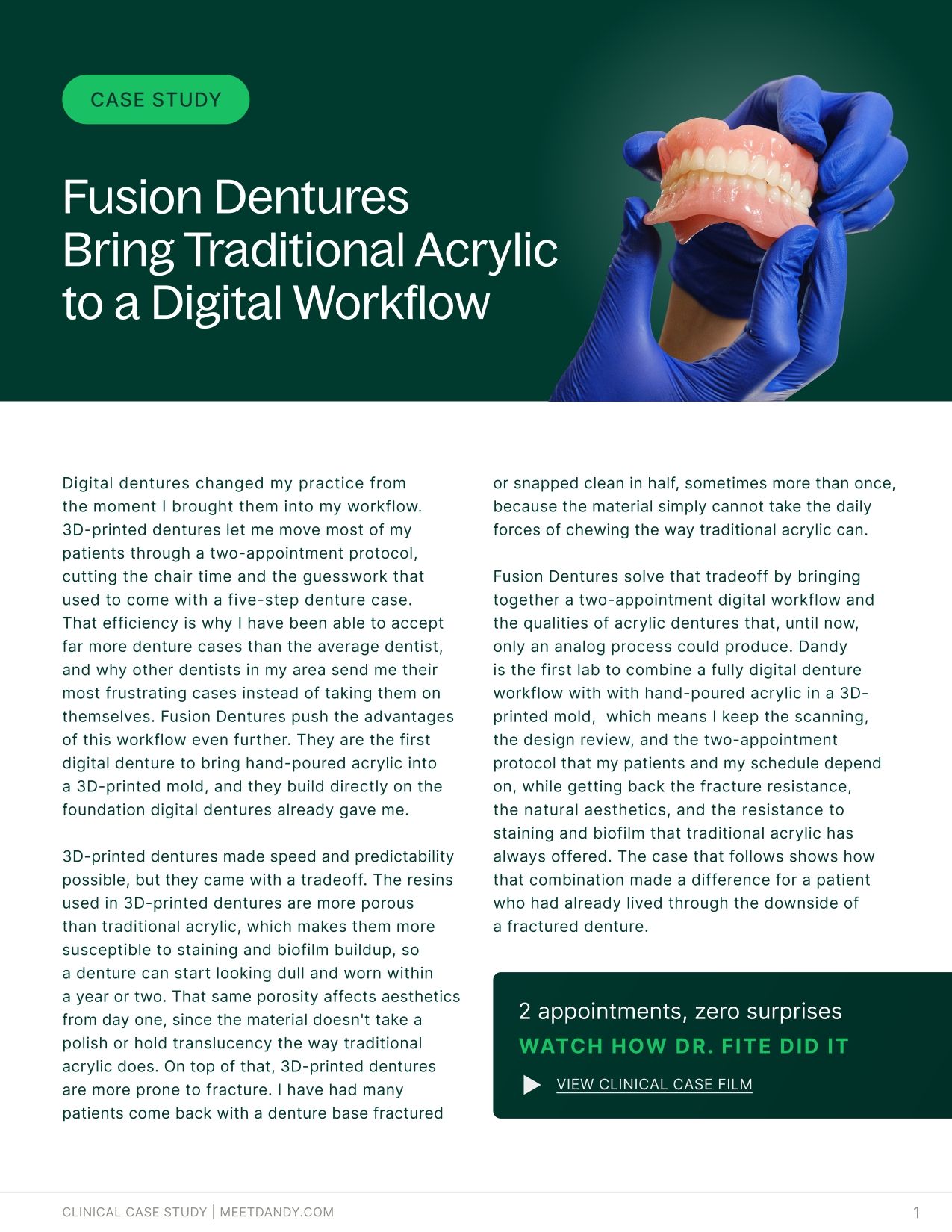 Case Study: Fusion Dentures Bring Traditional Acrylic to a Digital Workflow