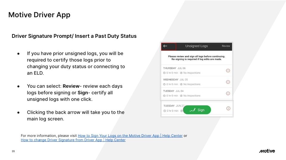 Motive Driver App - Cx Onboarding
