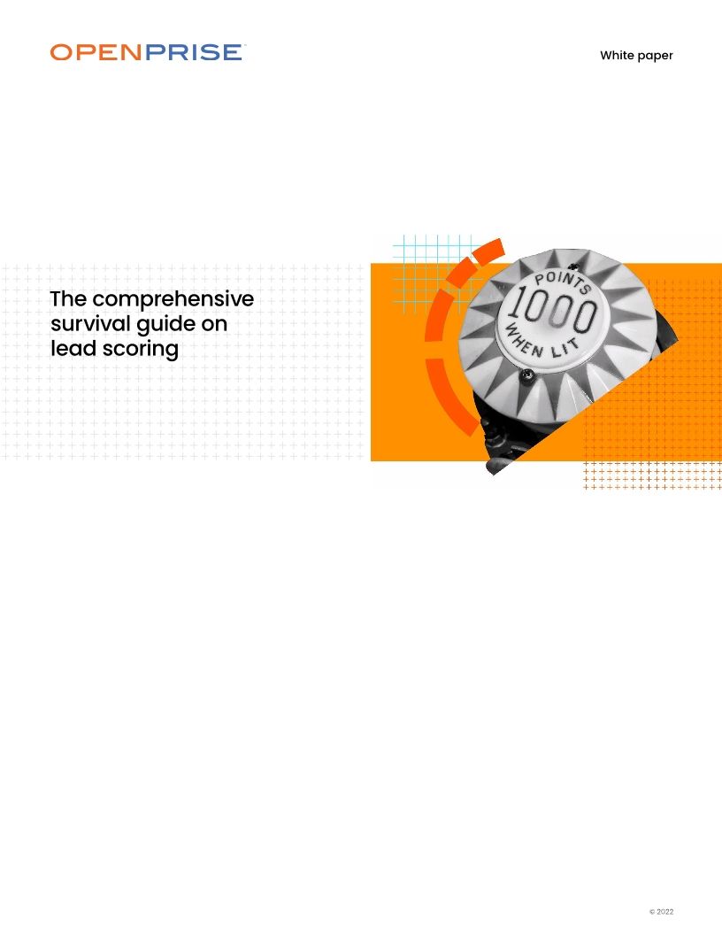 The comprehensive survival guide on lead scoring