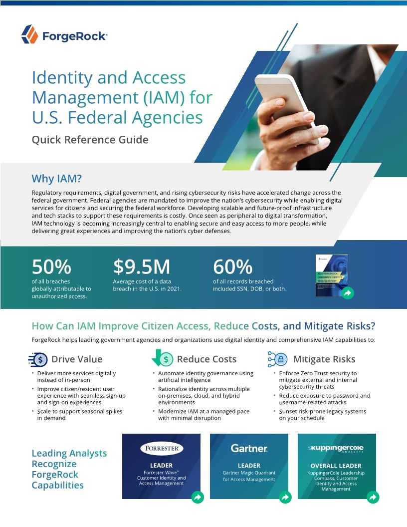 Identity and Access Management (IAM) for U.S. Federal Agencies