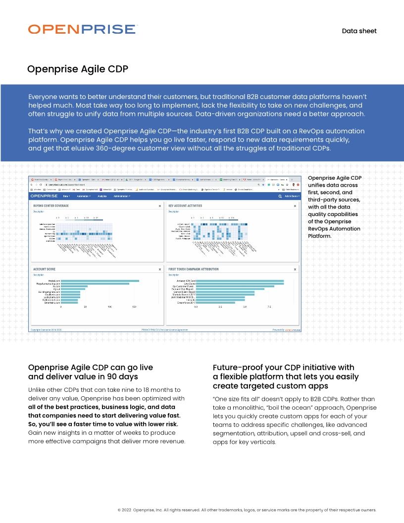 Openprise Agile CDP